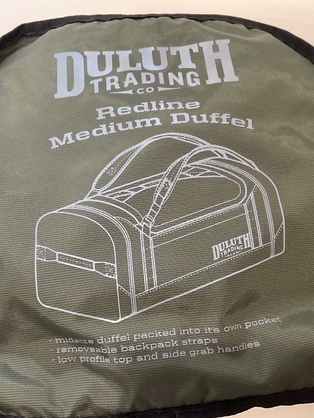 Duluth Trading Co. Redline Medium Duffel Bag— New, Never Used